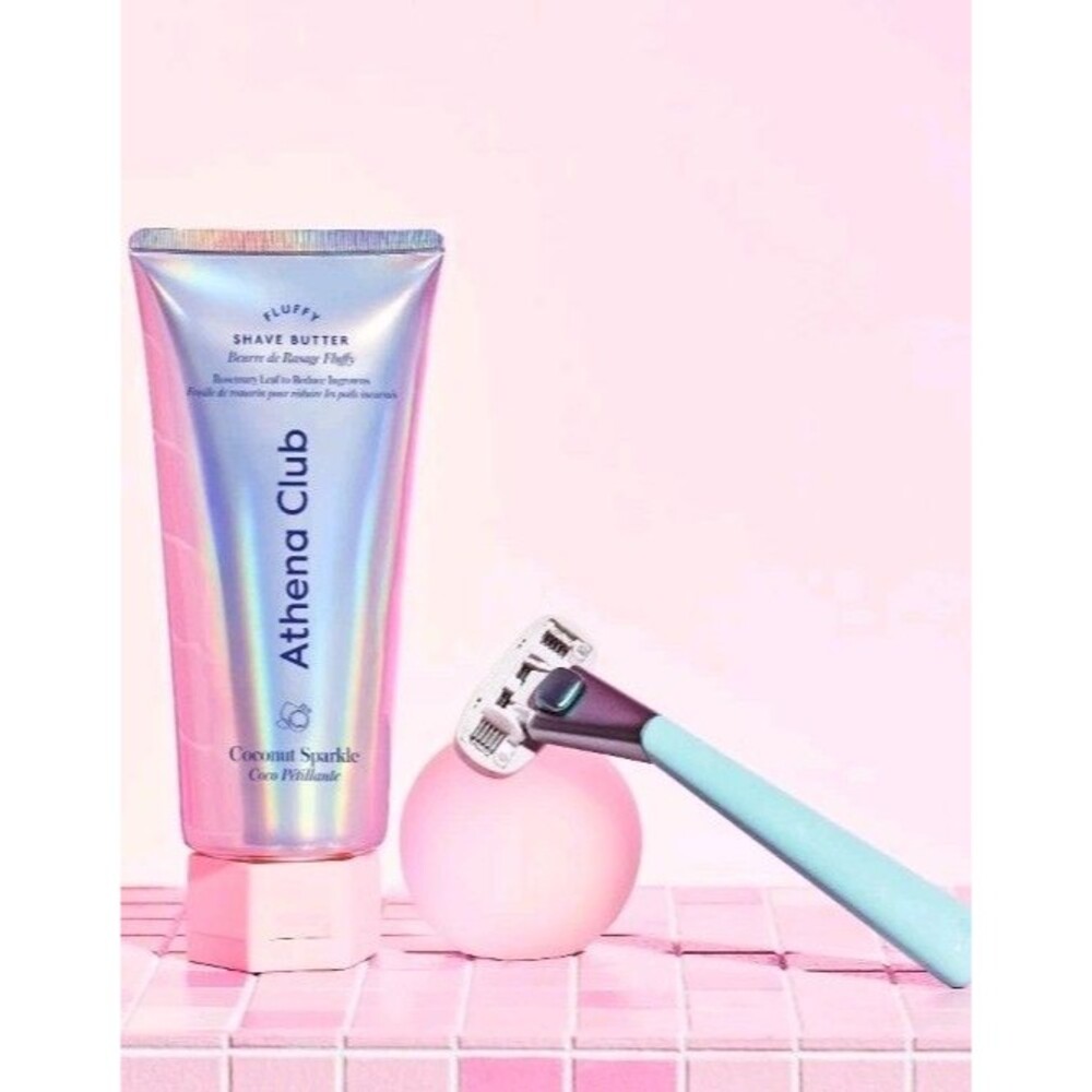 Athena Club Fluffy Shave Butter Coconut Sparkle 7 oz Set of 2